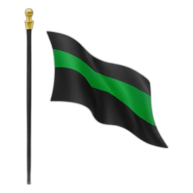 Black arabic flag sticker