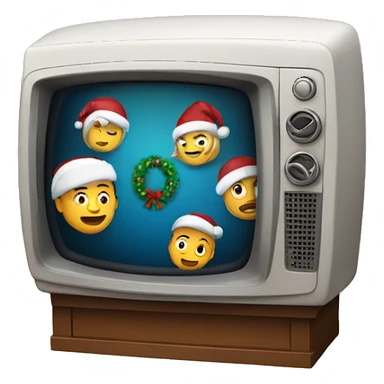 Televisión Navidad  sticker
