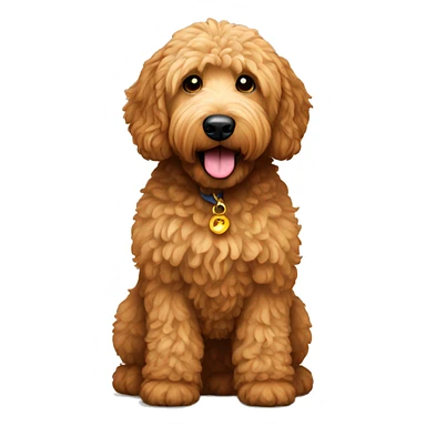Golden doodle brown  sticker