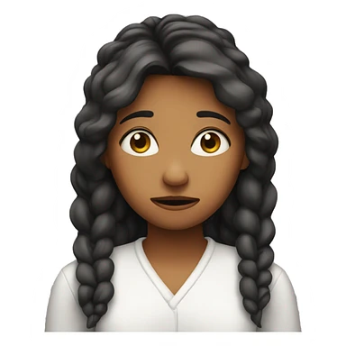 Nervous girl  sticker