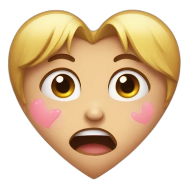 Heart is cry sticker