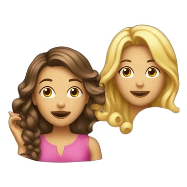 girls gossiping sticker