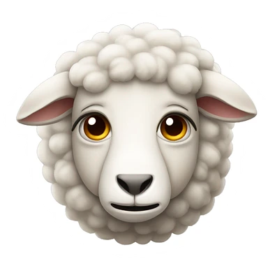 Sheep with angry face sticker