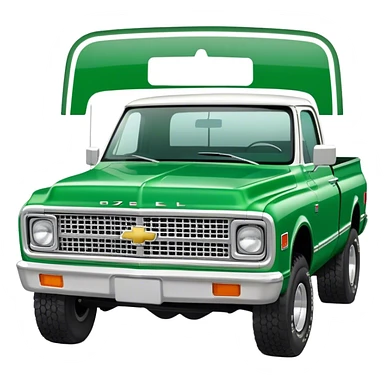 Green and white 1972 Chevrolet K10 sticker