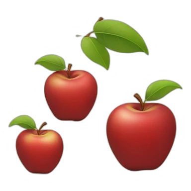 red apple wearing a black hoodie sticker