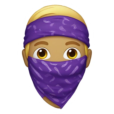purple bandana sticker