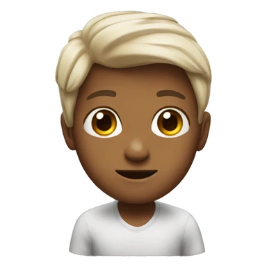 a very realistic cute emoji sticker