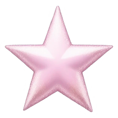 pale pink star sparkle sticker