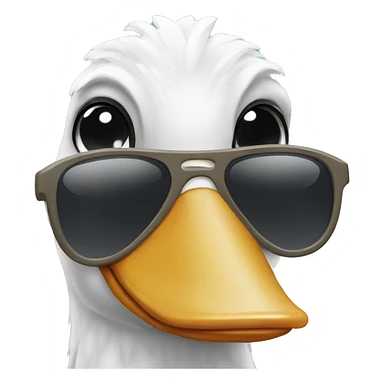 goose with sunglasses sticker
