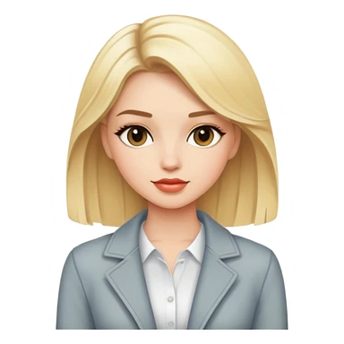 blonde girl in stylish outfit sticker