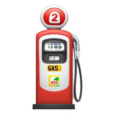 gas pump sticker