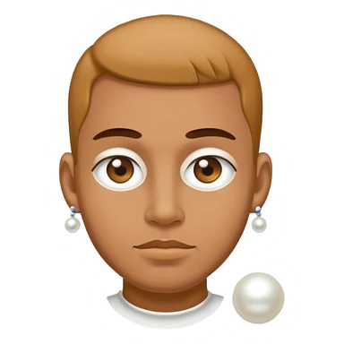 Man with pearl face piercing  sticker