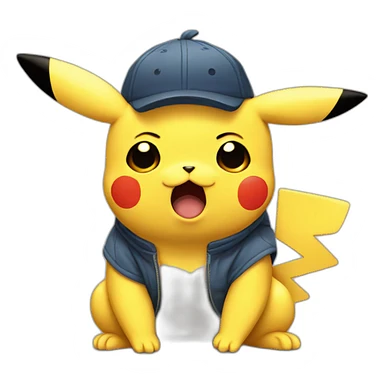 Pikachu crying sticker