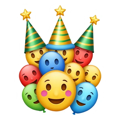 Un emojin de  anul nou sticker