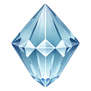generate beautiful white crystal capital i sticker