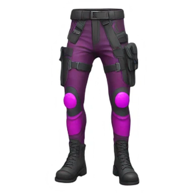 futuristic colored crimsom combat pants sticker