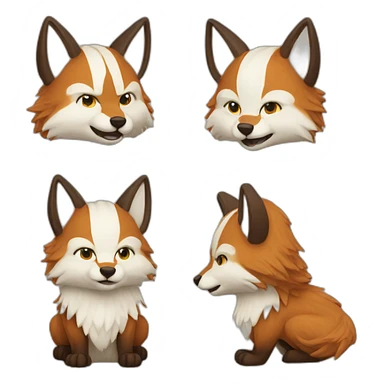 viking fox sticker