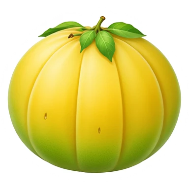 yellow whole honeydew melon fesh sticker
