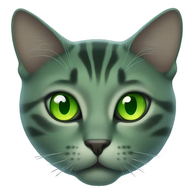 green cat eyes floating in darkness sticker