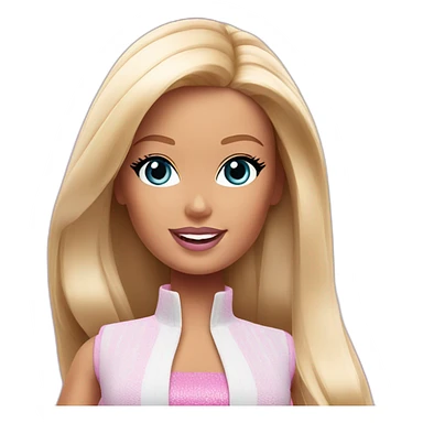 barbie title  sticker