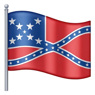 Confederate flag sticker