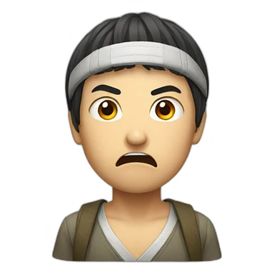 Japanese angry sticker