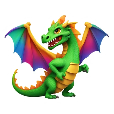 Dragon eating a taco sticker