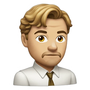 leonardo di caprio serious sticker
