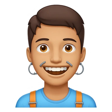 Ahora con alambres en los dientes  sticker