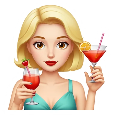 Jessie drinking cocktails sticker