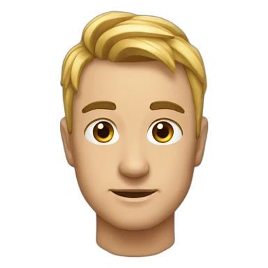 Hacer un casi calvo con orejas grandes sticker