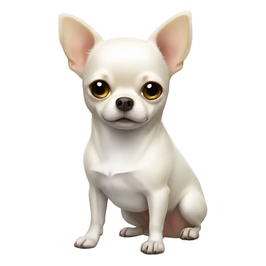 White chihuahua with fat body sticker