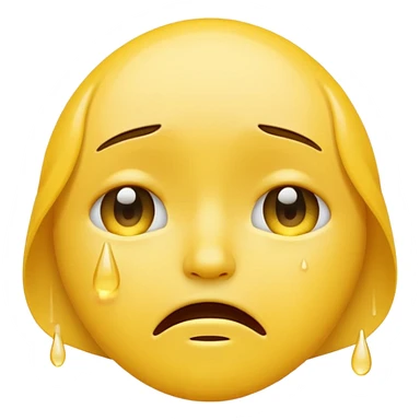 crying face emoji, expressive and clear sticker