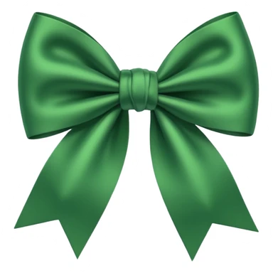 Green bow sticker
