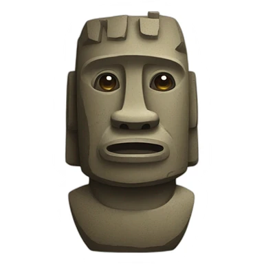 Moai plus Monkey sticker