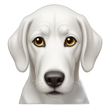 White alabai sticker