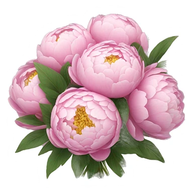 Peony bouquet sticker
