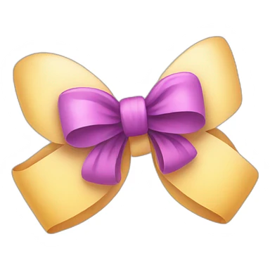 flowers with a bow sticker