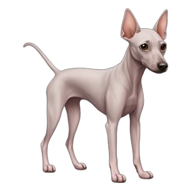 Mexican Hairless Dog Full Body sticker