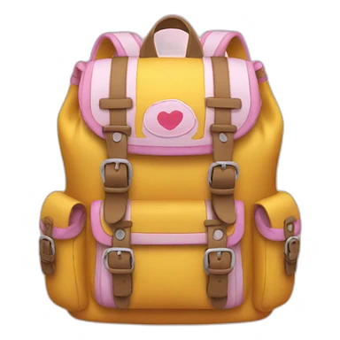 Girly backpack sticker