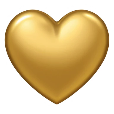Gold heart emoji sticker