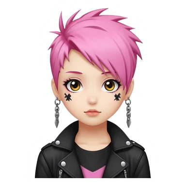 Cute Edgy Attractive Gorgeous Kawaii Anime Punk sticker