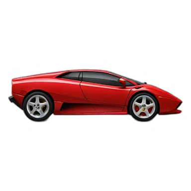 Lamborggini diablo rojo sticker