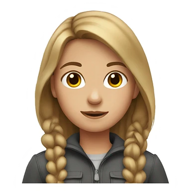 girl with brown/blond hair outdoors sticker