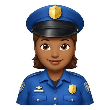 Fat female police officer sticker
