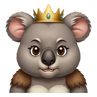 Angry princess koala  sticker