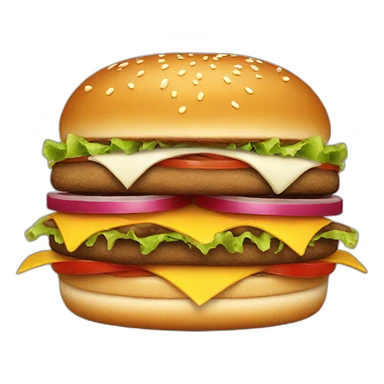 double-burger sticker