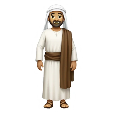 peter, a middle eastern disciple of jesus during biblical times, full body sticker