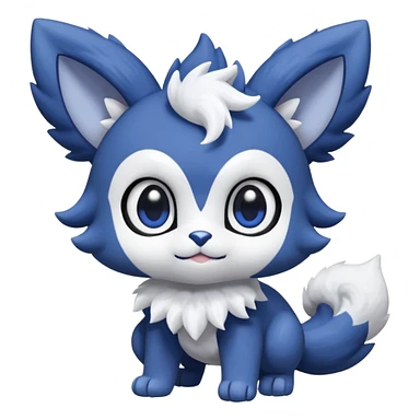 Espurr-Meowstic-Fakémon-hybrid-creature (full body)  sticker