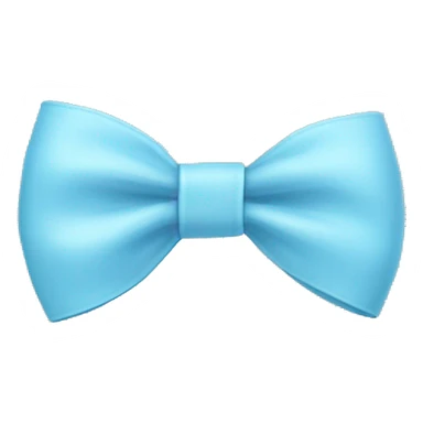 baby blue bow collar sticker